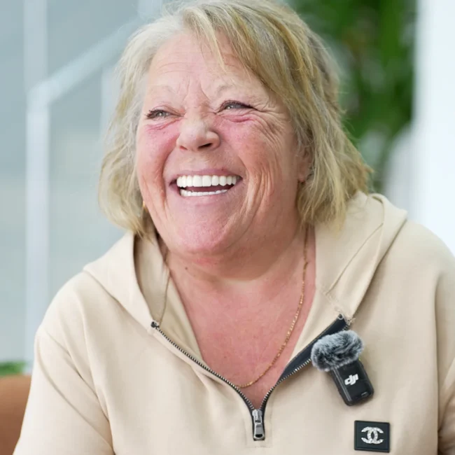 A bright smile after treatment at Stom Dental Centre