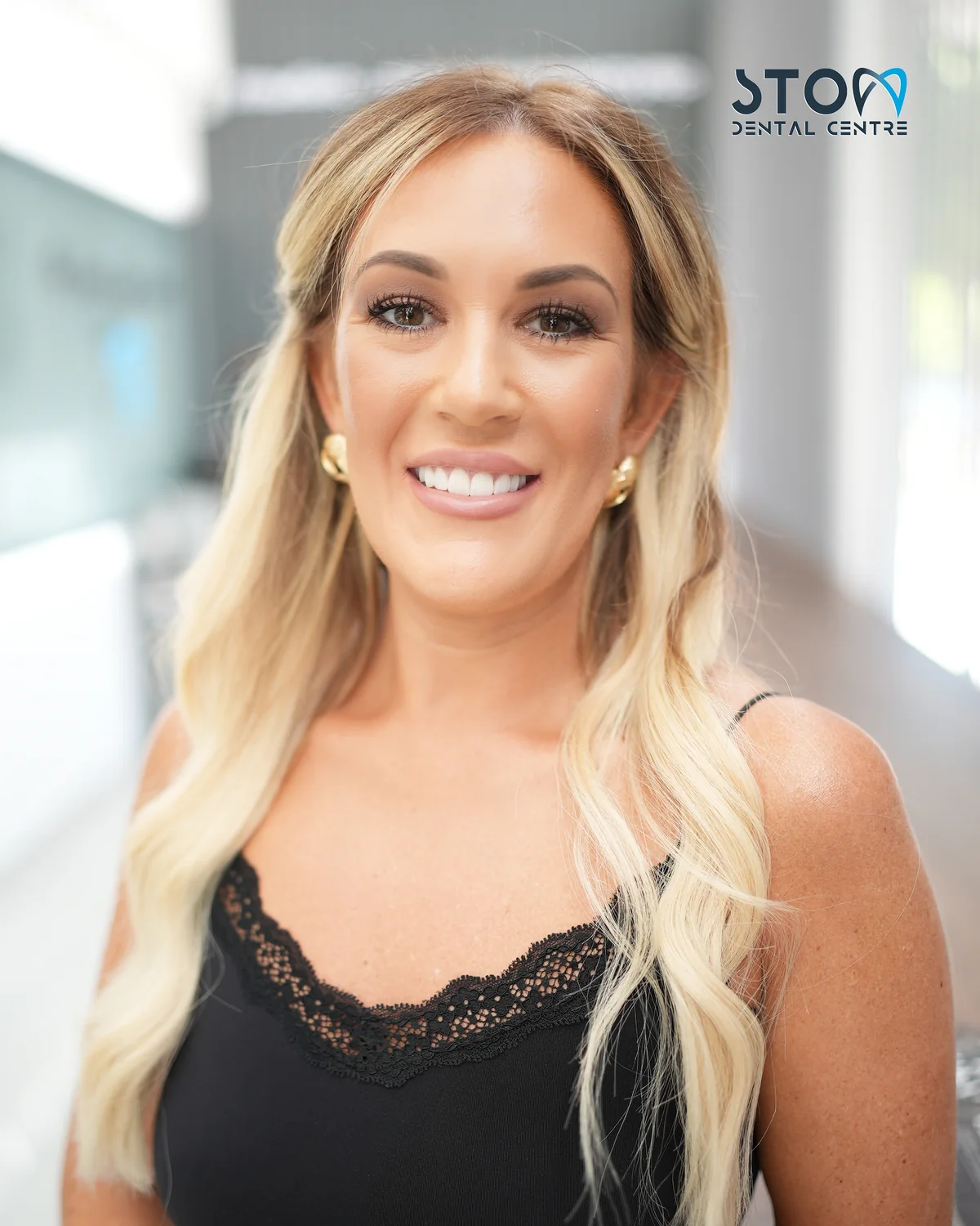 Smiling patient at Stom Dental Centre Antalya